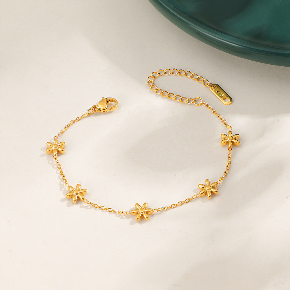 Damen zarte Blumenarmband Shop Nory
