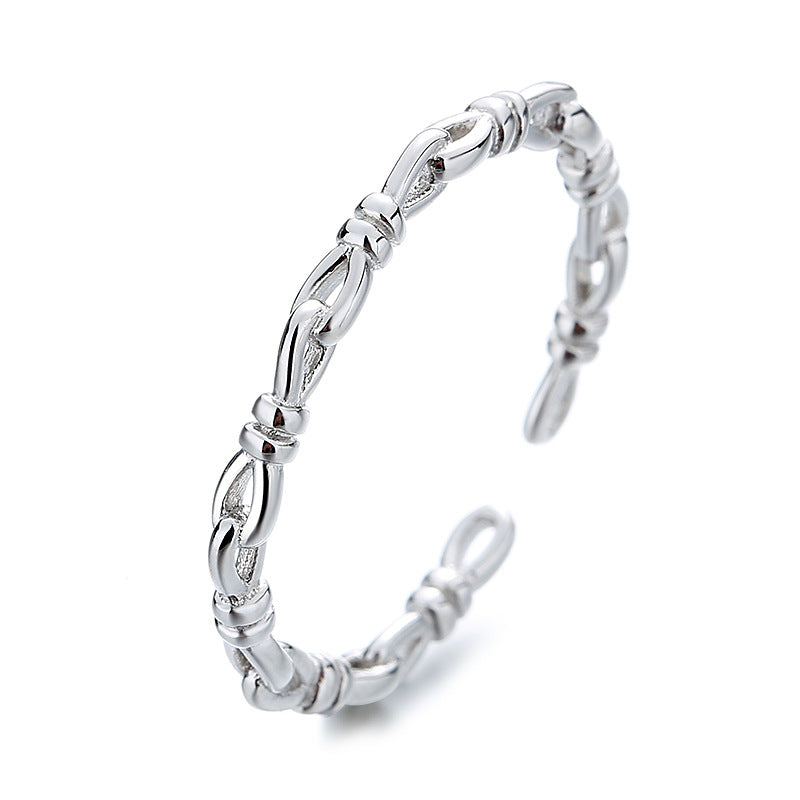 Damen Offener Ring mit elegantem, geschwungenem Design Shop Nory