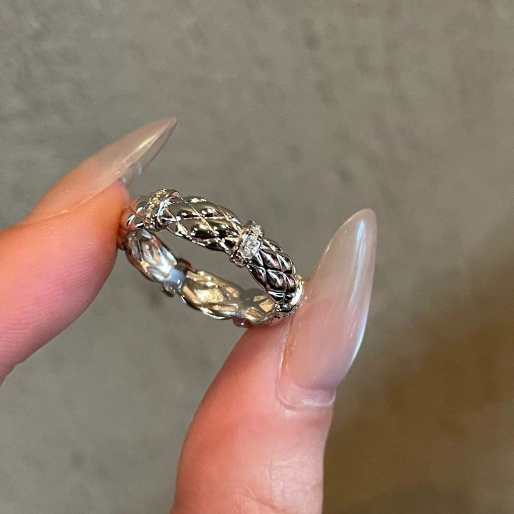 Damen Eleganter und funkelnder Ring mit kunstvollem Design Shop Nory