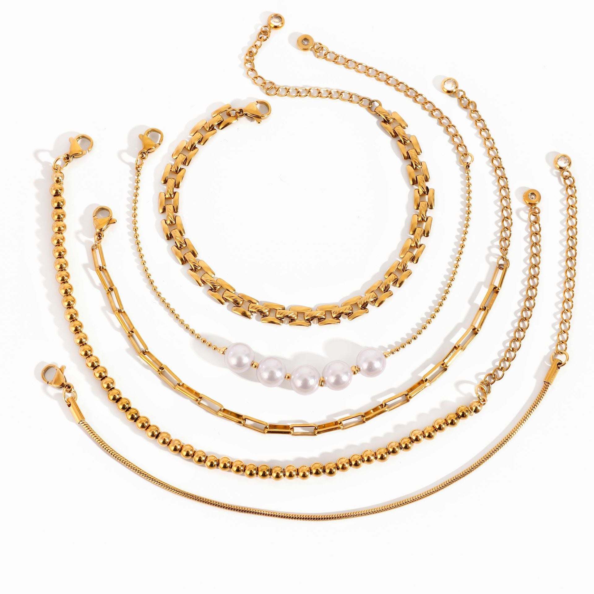 Damen Elegante Mehrschichtige Halskette aus hypoallergenem Edelstahl Shop Nory