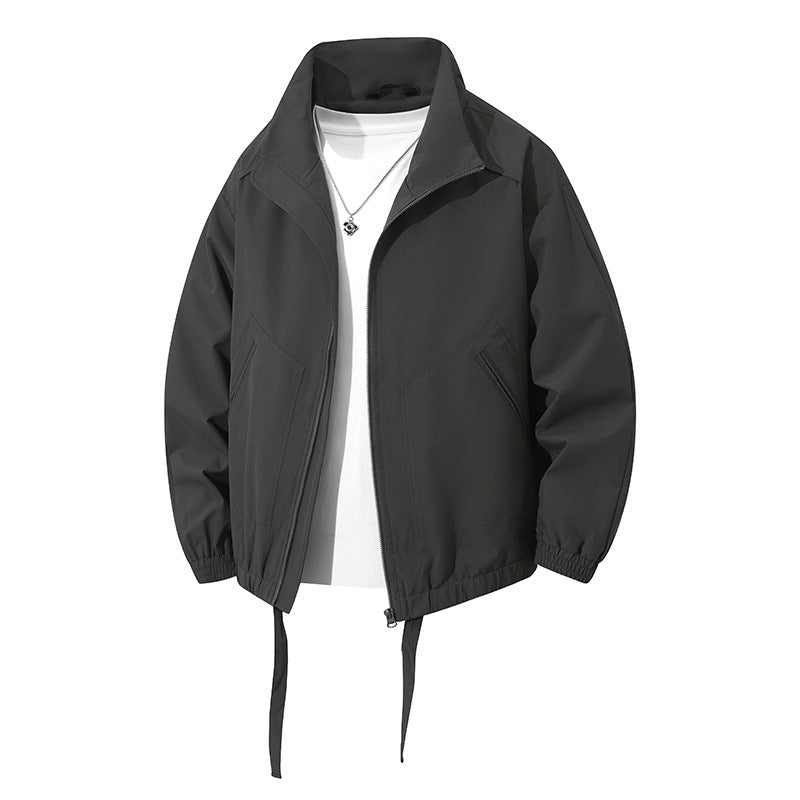 Herren leichte Freizeitjacke mit elastischen Bündchen und praktischen Taschen