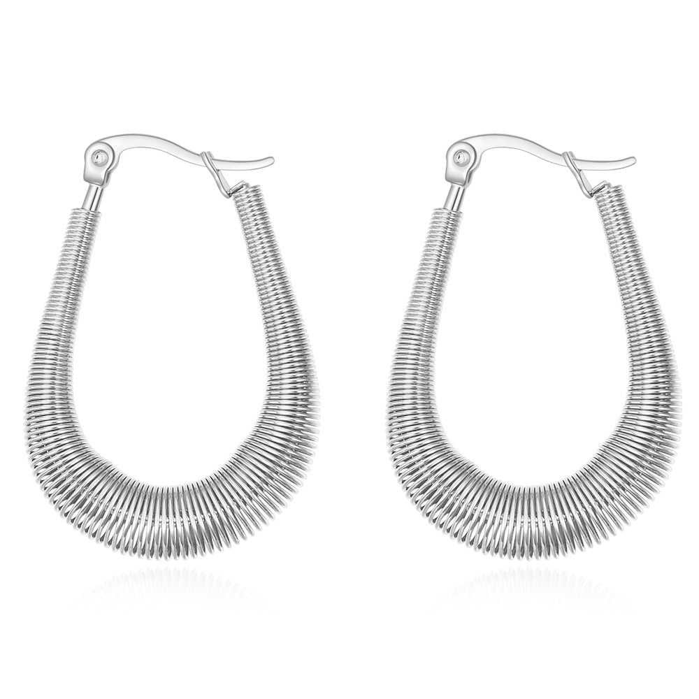 Damen Ohrhänger im modernen Spiral-Design Shop Nory