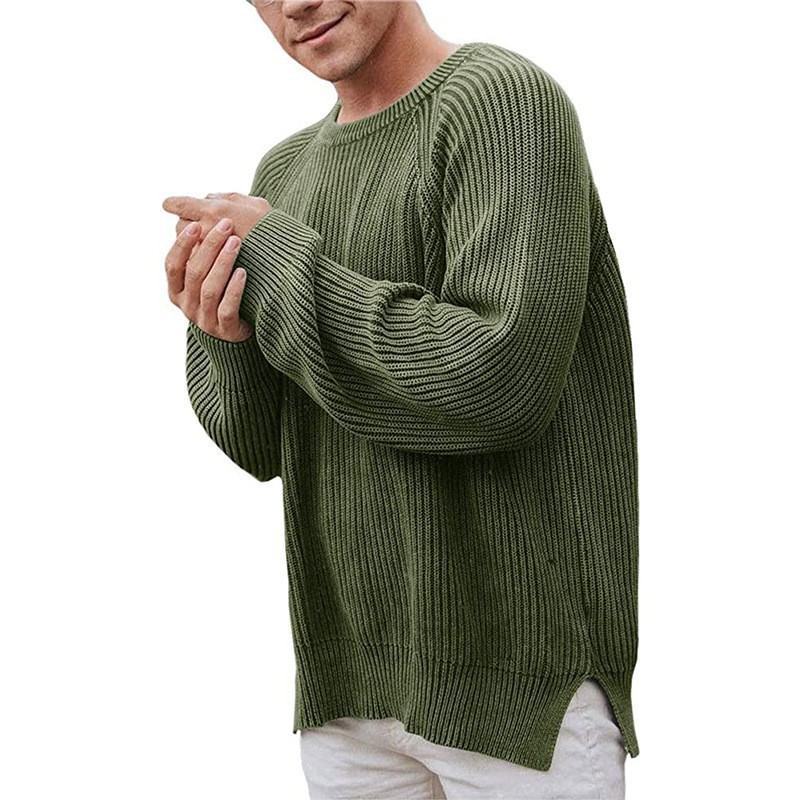 Herren eleganter Strickpullover mit strukturiertem Design und modernem Schnitt