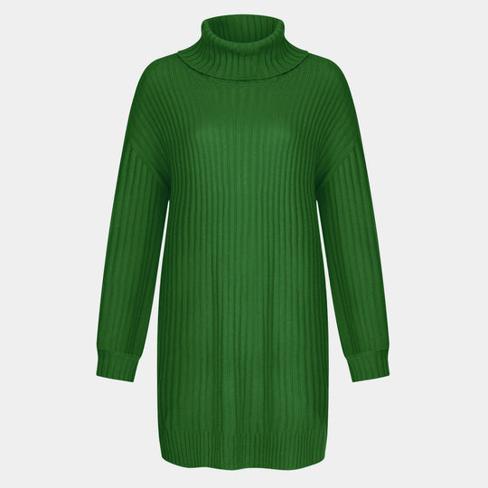 Damen Gerippter Rollkragen-Tunika mit kastigem Oversize-Schnitt Shop Nory
