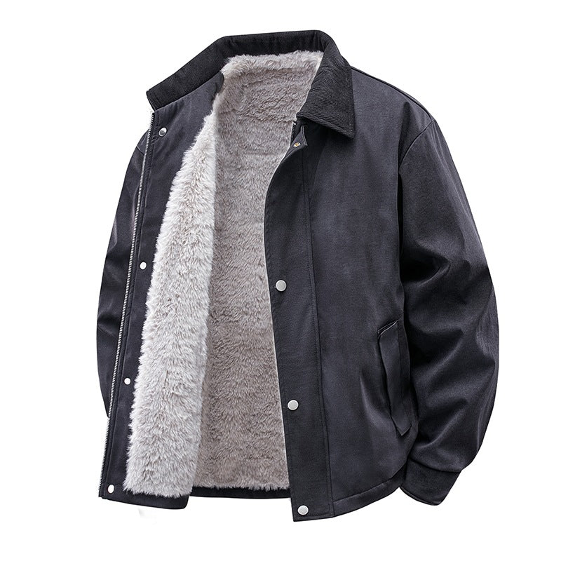 Herren Lässige Kunstlederjacke mit Teddyfutter Shop Nory 1787738670