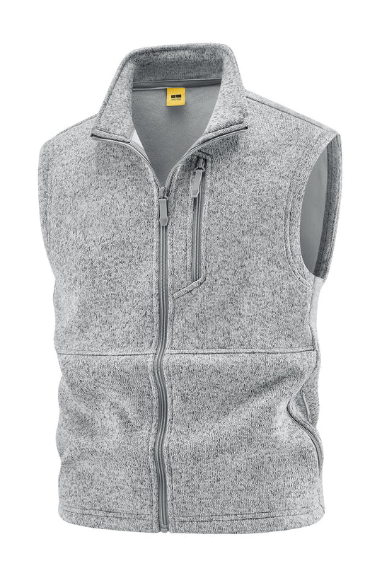 Herren Fleeceweste mit hohem Stehkragen, Brustreißverschluss und Seitentaschen Shop Nory