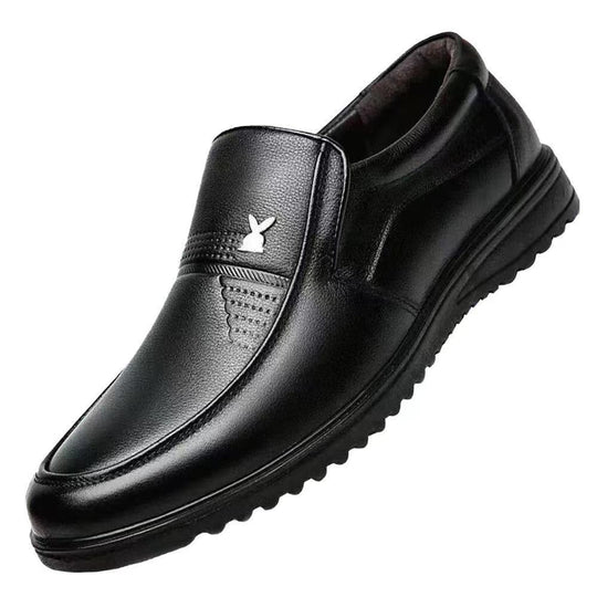 Herren Eleganter Lederoptik-Slipper mit rutschfester Profilsohle Shop Nory