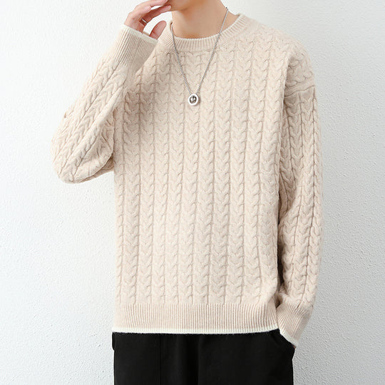 Herren Grobstrickpullover mit Zopfmuster Shop Nory