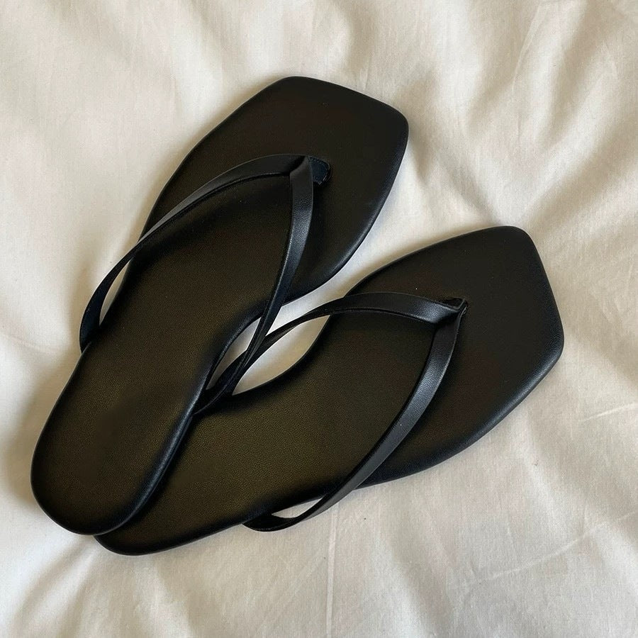Damen Flip-Flops mit glamourösem Metallic-Riemendesign und komfortabler Innensohle
