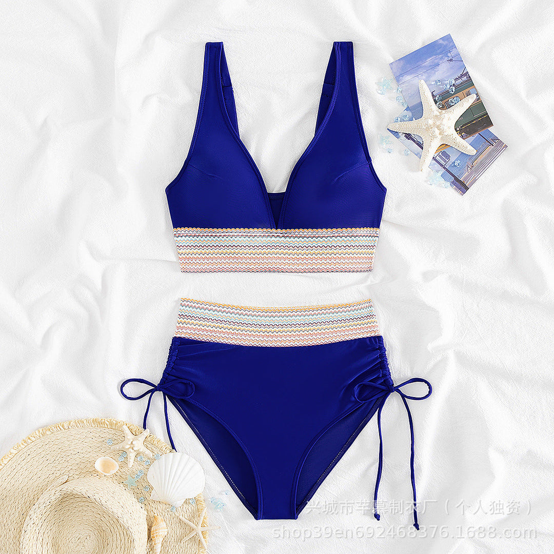 Damen Hochgeschnittener Sportbikini Shopnory