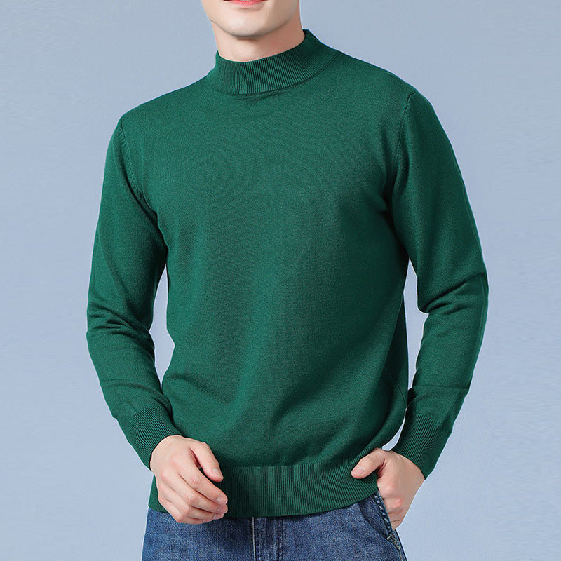 Herren Feiner Mockneck-Pullover aus hochwertigem Feinstrick mit gerippten Abschlüssen Shop Nory