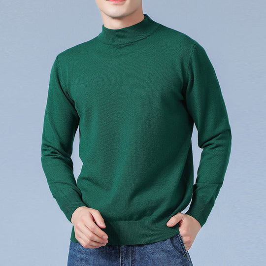 Herren Feiner Mockneck-Pullover aus hochwertigem Feinstrick mit gerippten Abschlüssen Shop Nory