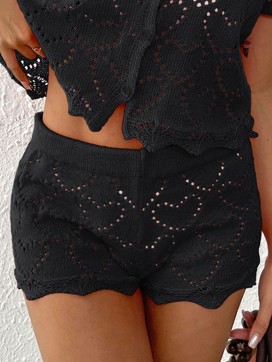 Damen Häkelstrandshorts
