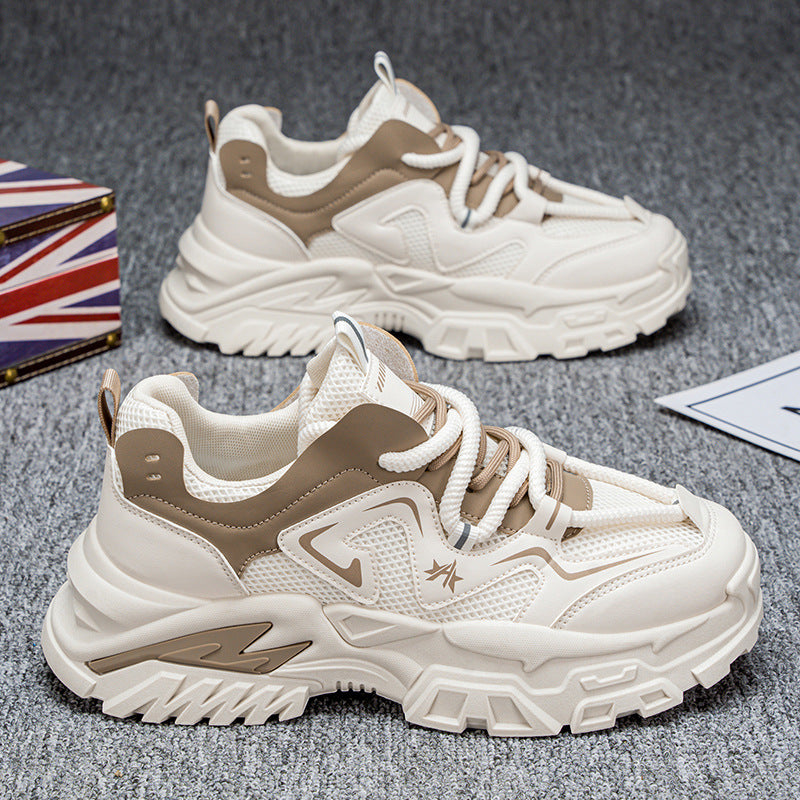 Damen sportliche Chunky Sneakers mit rutschfester Sohle und atmungsaktivem Obermaterial