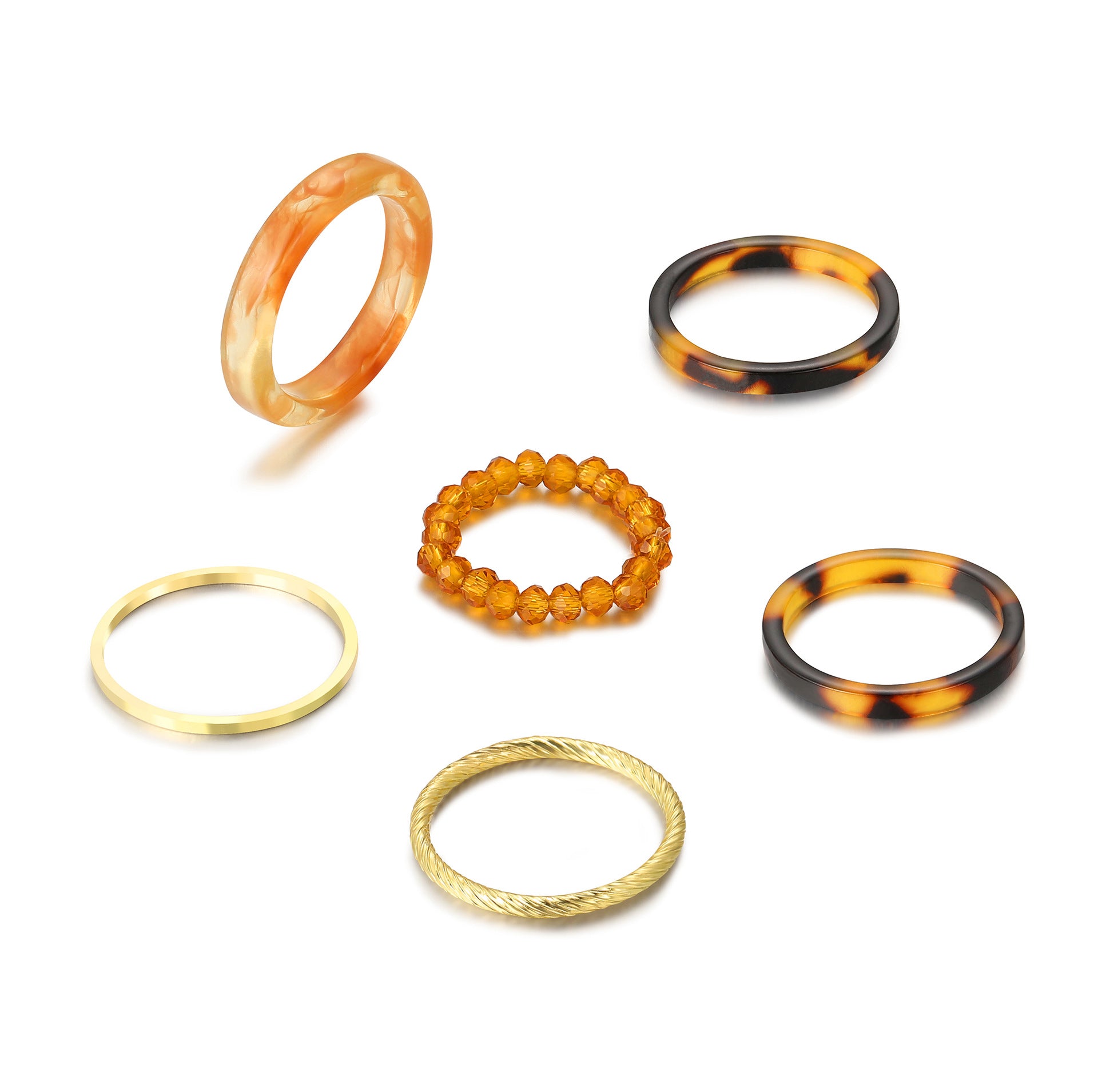 Damen Designer Ring-Set aus hochwertigem Material Shop Nory