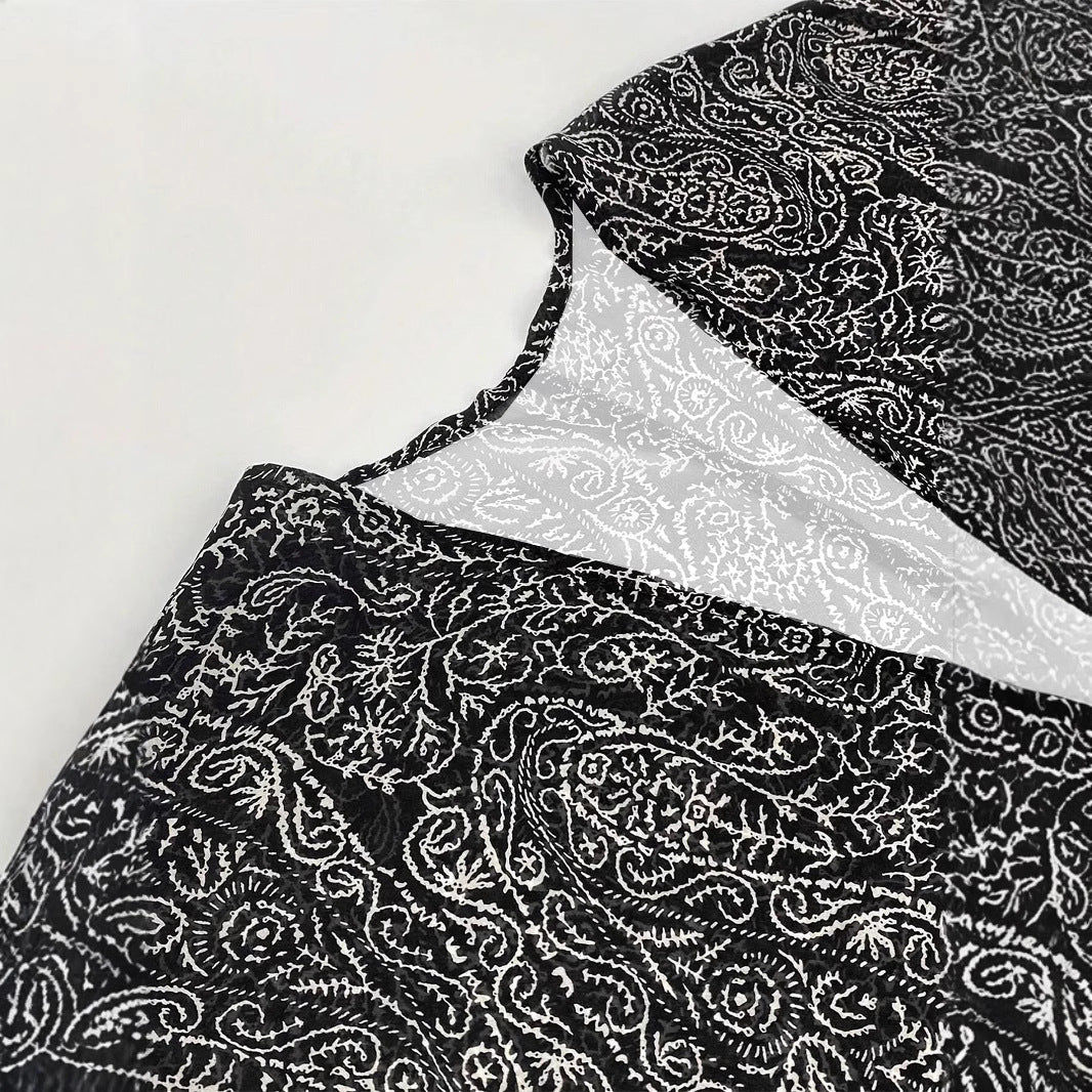 Damen Kimono-Jacke mit trendigem Muster und lockerem Schnitt