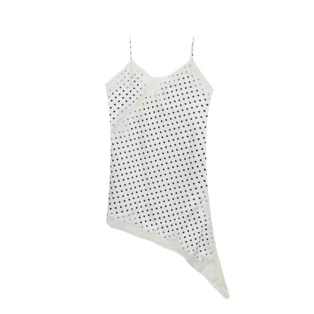 Damen asymmetrisches Spaghetti-Top