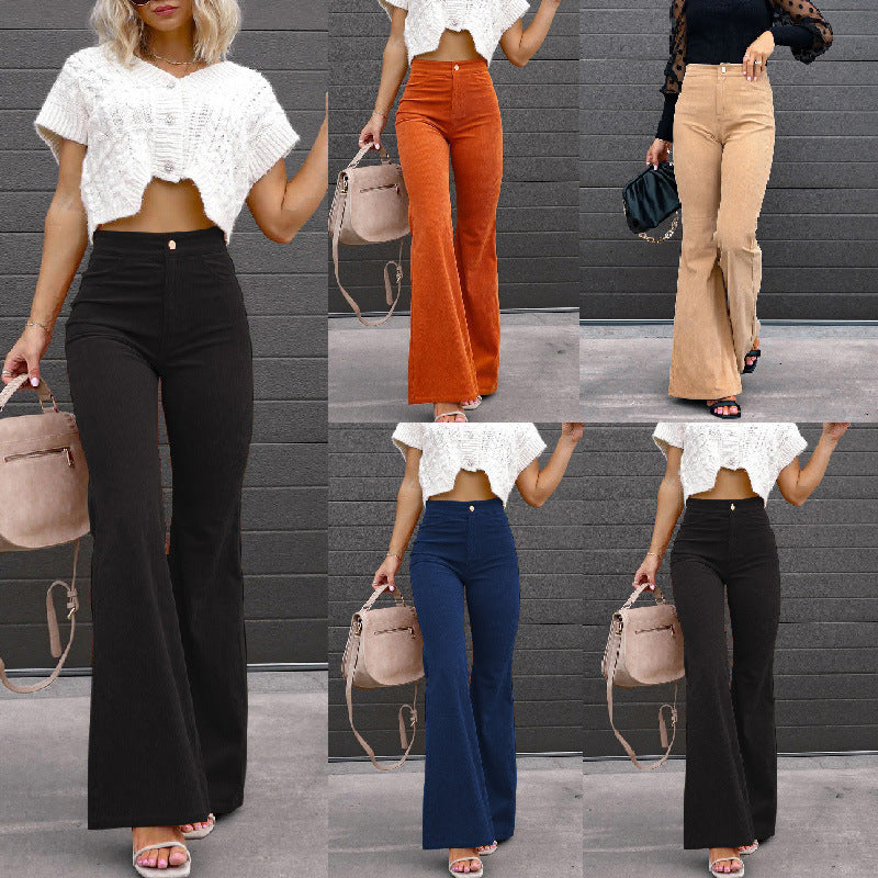 Damen Flared Jeans mit hohem Bund und tailliertem Schnitt