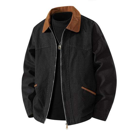 Herren Lässige Freizeitjacke mit hohem Kragen Shop Nory