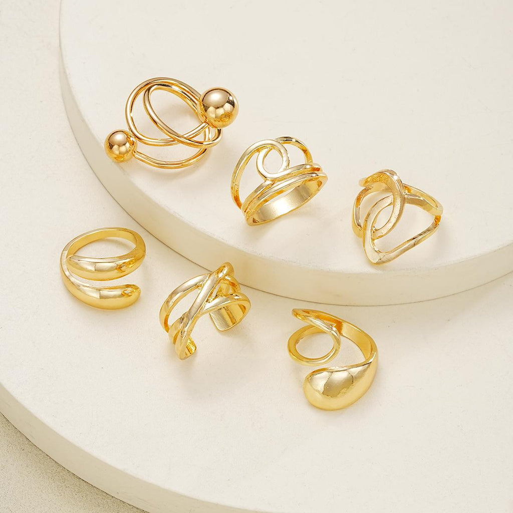 Damen Schmuckring-Set mit kunstvollen und filigranen Designs Shop Nory