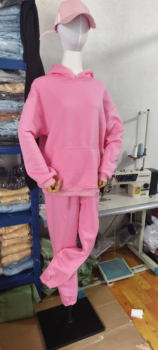 Damen nan kuscheliges oversized Hoodie und Jogginghose Lounge Set aus Baumwollmischung Shop Nory