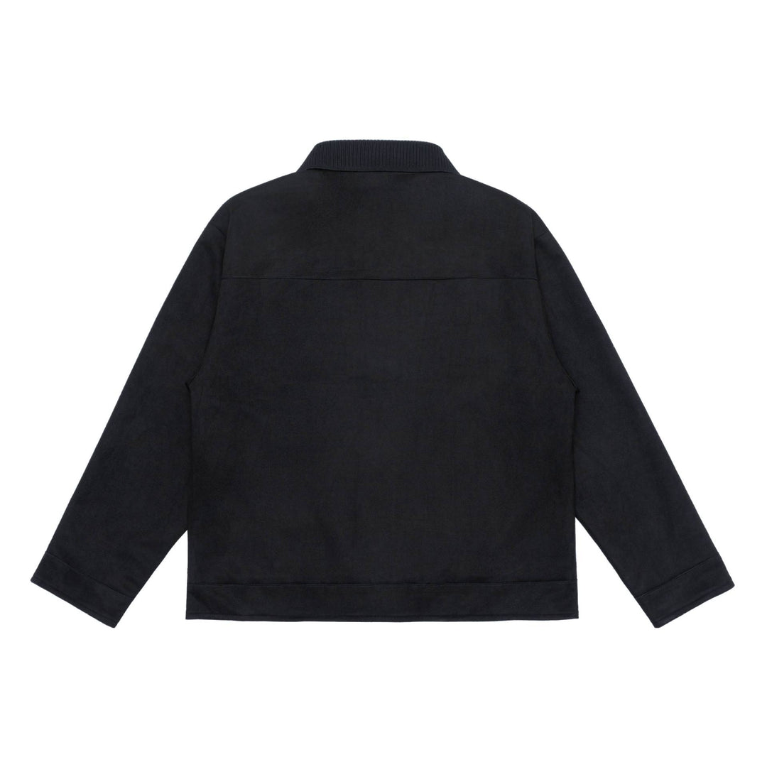 Herren Overshirt-Jacke aus strukturiertem Velours mit Rippenkragen Shop Nory