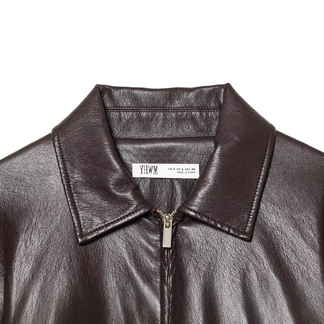 Damen Kurzjacke in veganer Lederoptik mit taillierendem Tunnelzug und Pattentaschen Shop Nory