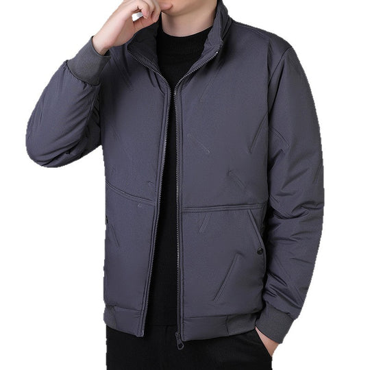 Herren Technische Kurzjacke im Urban-Bomberstil mit Stehkragen und verdeckten Taschen Shop Nory