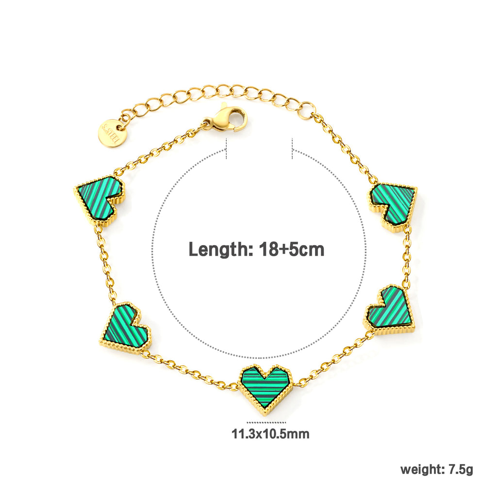 Damen Armband mit herzförmigen Elementen und elegantem Design Shop Nory