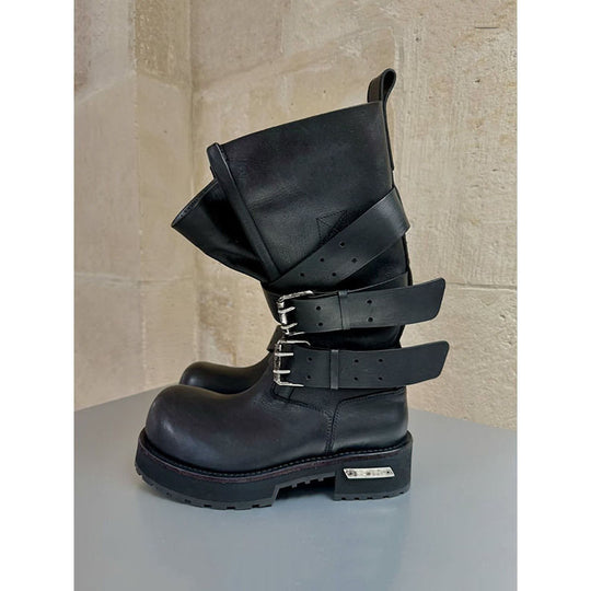 Damen Motocross-Boots mit dreifacher Gurt-Schnallenbefestigung, verstärkter Zehenkappe und robuster Profilsohle Shop Nory