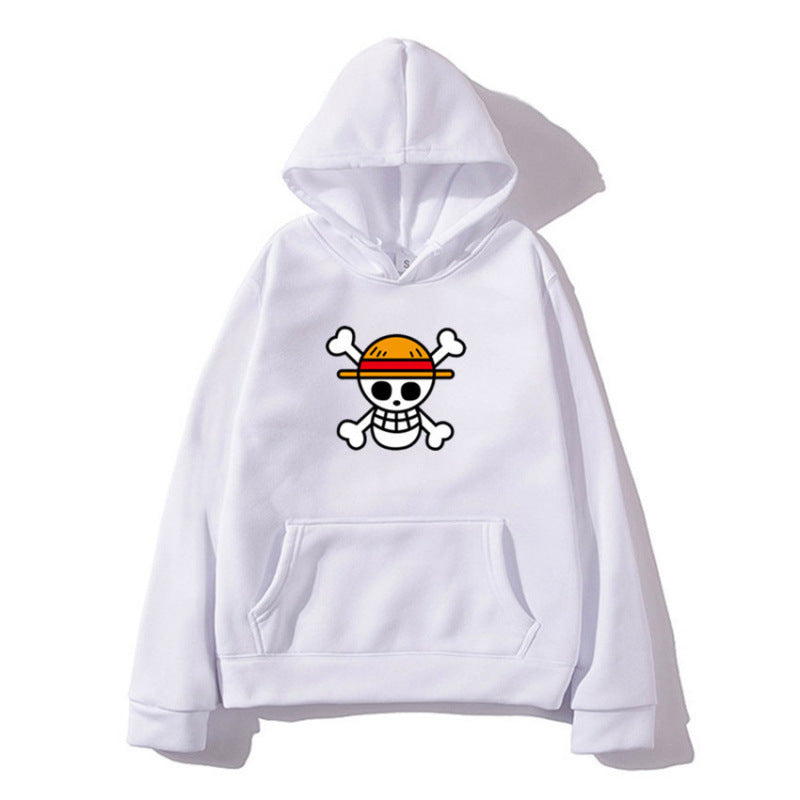 Damen Kapuzenpullover mit kreativem Piratenmotiv und bequemer Passform