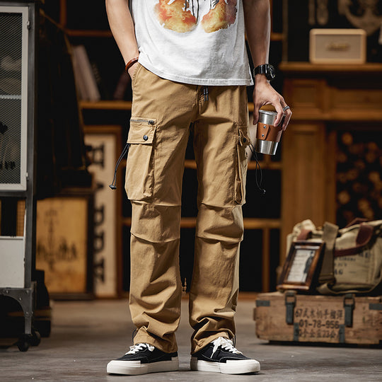Herren Cargohose im Utility-Look mit Multifunktionstaschen und Kordelzug Shop Nory