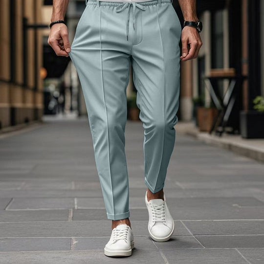 Herren nan moderne tapered Jogginghose mit Bügelfalte und Kordelzug Shop Nory
