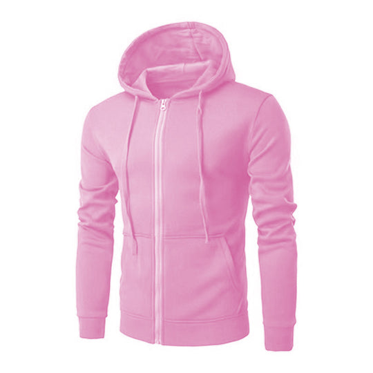 Herren nan schmal geschnittene Zip-Hoodie Jacke mit weichem Fleece-Innenfutter und Kängurutaschen Shop Nory