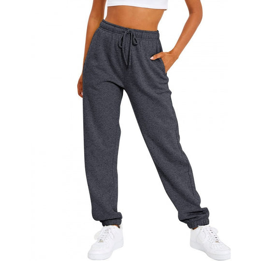 Damen nan locker sitzende Jogginghose mit hohem Komfortbund, verstellbarem Kordelzug und tiefen Seitentaschen Shop Nory