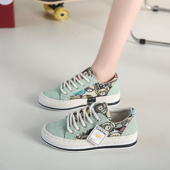 Damen Modische Schnürschuhe