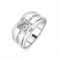 Damen eleganter Verlobungsring mit funkelndem Zirkonia Shop Nory