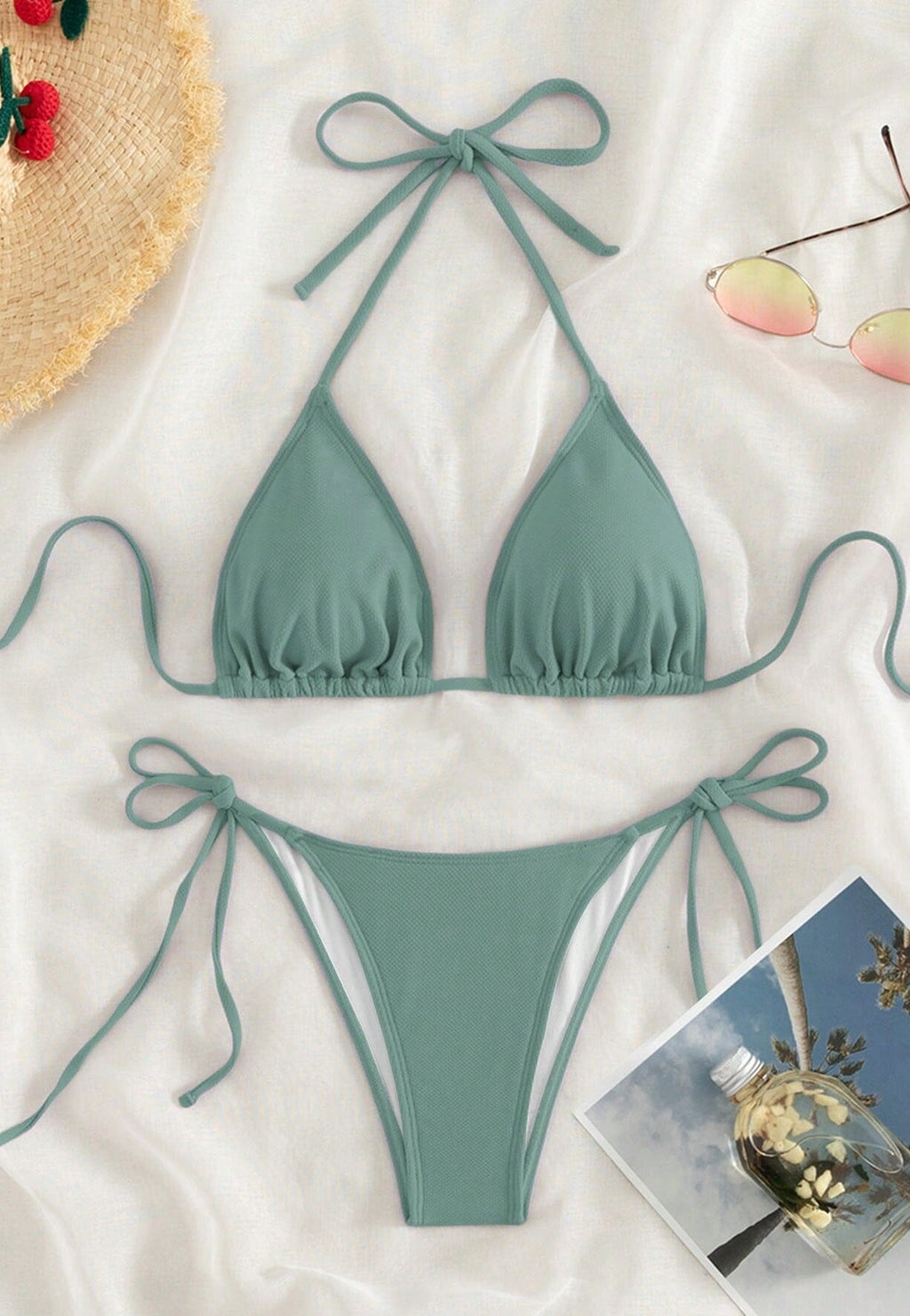Damen Triangel-Bikini mit verstellbaren BindShopnoryändern