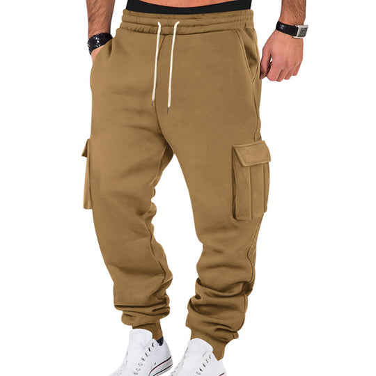 Herren Cargo-Sweatpants mit elastischem Bund und praktischen Seitentaschen