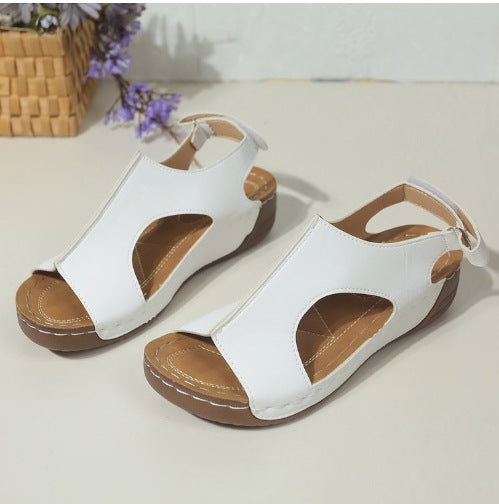 Damen Sportlich-elegante Komfort-Sandalen mit gepolstertem Fußbett und verstellbaren Klettverschlüssen Shop Nory