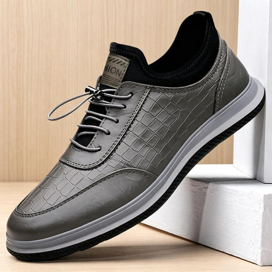 Herren Elegante Sneakers aus Kunstleder mit Kroko-Optik Shop Nory