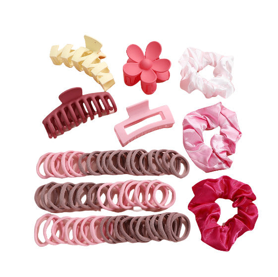 Damen Haaraccessoire-Set mit bunten Haargummis und praktischen Haarspangen Shop Nory