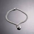 Damen Armband mit Herzanhänger und Pfotenmotiv Shop Nory