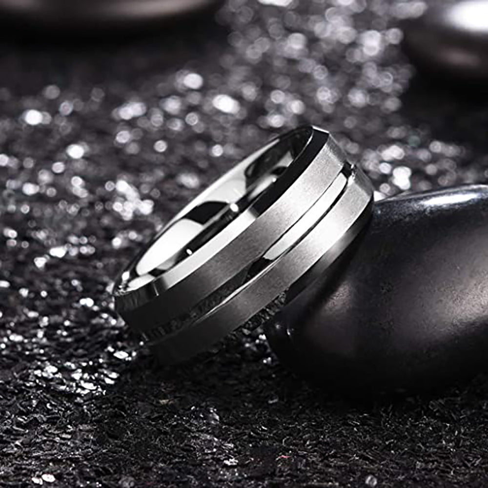Herren Ring mit modernem zweifarbigen Oberflächenfinish Shop Nory