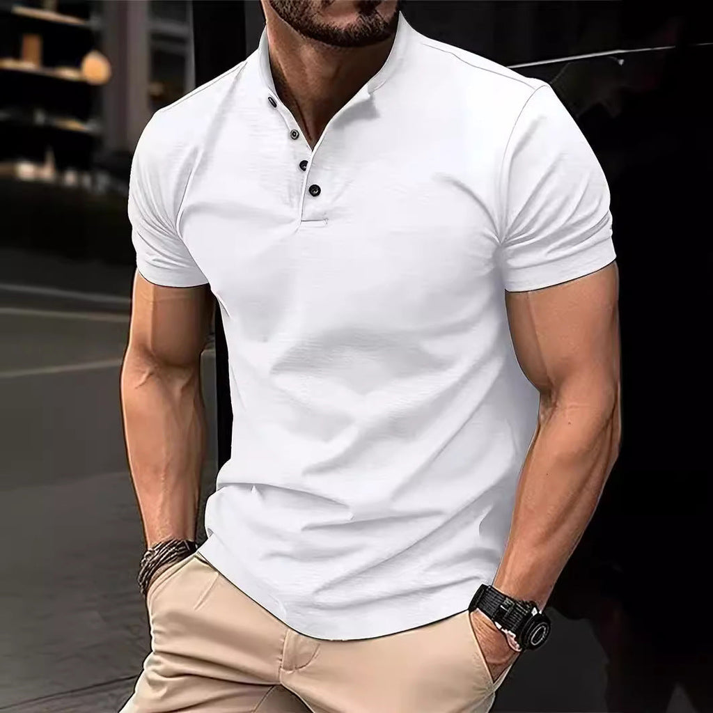 Herren Polohemd mit Knopfleiste und Kurzarm