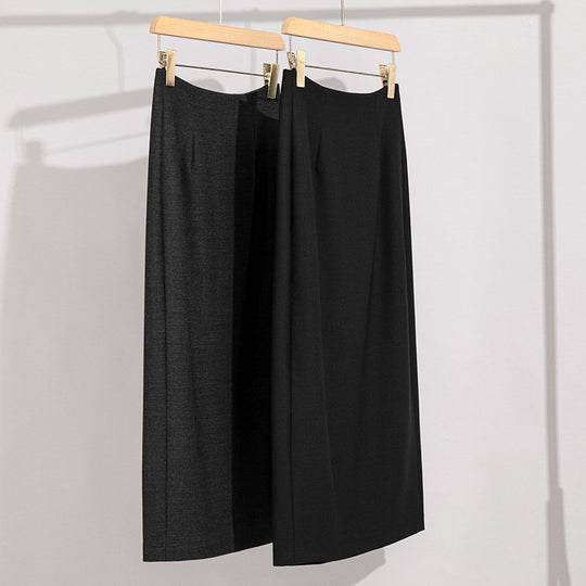 Damen Maxirock aus Feinstrick mit geradem Fall und hoher Taille Shop Nory