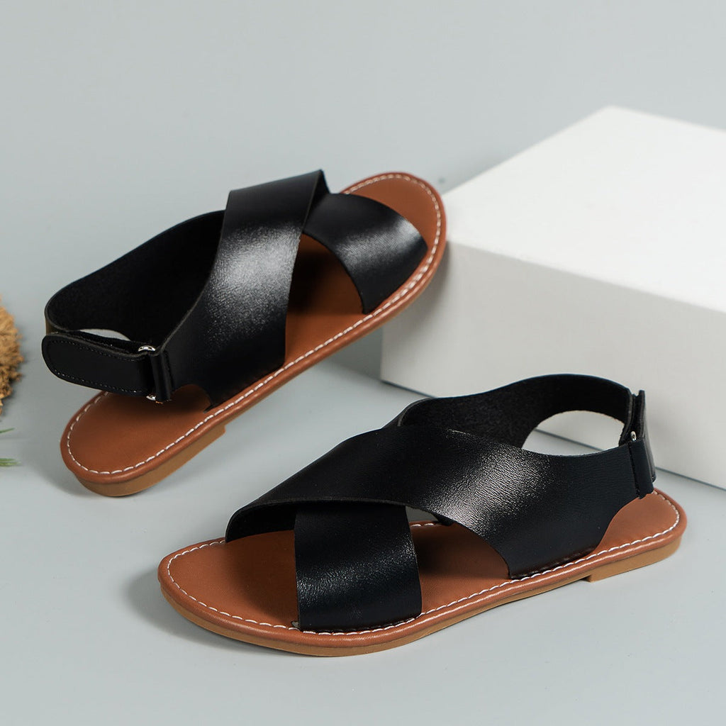 Damen Komfortable Riemchen-Sandalen mit elegantem Schnitt