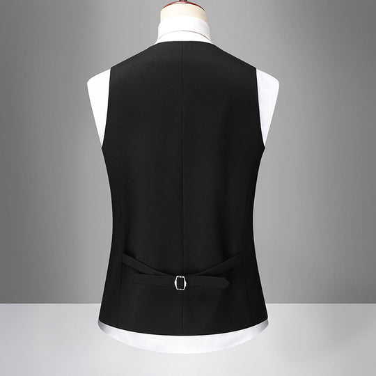 Herren Elegante Slim-Fit Anzugweste mit V-Ausschnitt und Pattentaschen Shop Nory
