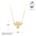 Damen Halskette mit detailverliebt gestalteter Bienenanhänger aus 925 Sterling Silber Shop Nory