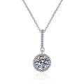 Damen Halskette mit funkelndem Kristall-Anhänger und eleganter Zirkonia-Fassung Shop Nory